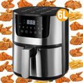 6L Heißluftfritteuse Heissluft Friteuse Air Fryer Digital Fritteuse 1300w