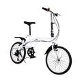 20 Zoll 6 Gang Faltrad Klappfahrrad 6 Gang Klapprad Faltrad Folding Fahrrad Wei?