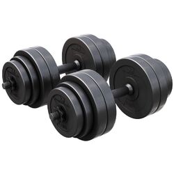GYRONETICS® Hantelset 2er Set Gewichte Kurzhanteln Hantelscheiben Krafttraining💪💪💪💪💪 30kg✔️ 25mm✔️ Gerändelt✔️ Sternverschlüsse✔️
