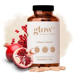 Glow25® Collagen Kapseln hochdosiert [180] - mit Hyaluronsäure und Vitamin C