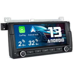 2GB+32GB Android 13 Autoradio für 3er BMW E46 318 320 GPS NAVI WiFi Carplay Auto