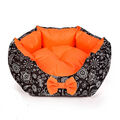 Hundebett Orange Katzenbett Haus Tierbett Korb Sofa Kissen Box Matte Höhle Haus