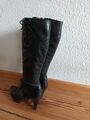  Damen  Stiefel aus Leder schwarz 39 