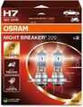 OSRAM H7 Night Breaker 220 % mehr Helligkeit Power Scheinwerfer Lampe DUO-BOX