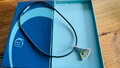 Pierre Lang Schmuck Set Kette + Anhänger Kettenanhänger Silber Emaille Kautschuk