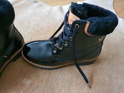 Panama Jack IGLOO  Stiefelette gefüttert Winterschuhe Leder Gr 38 Fell Travellin