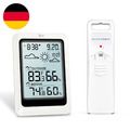 ORIA Digitales Thermometer Hygrometer, Drahtlose Wetterstation Mit Sensor, Wette