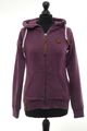 Naketano Damen Sweatjacke Lecker Mädsche S lila violett Zip Kapuze + Baumwolle