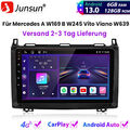 6+128G Carplay Autoradio Für Mercedes Benz A W169 B W245 Vito Viano W639 GPS SWC