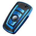 Key Case Abdeckung für BMW 1 2 3 4 5 6 7er X1 X2 X3 X4 X5 X6 M5 M6 3GT tl60blau