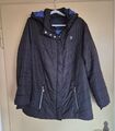 Ulla Popken 46/48 leichte Winterjacke Steppjacke schwarz  top