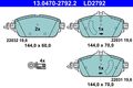 Bremsbelagsatz Scheibenbremse ATE Ceramic 13.0470-2792.2 für MERCEDES KLASSE 160