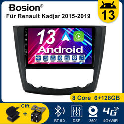 6+128GB 9" Android 13 Autoradio Für Renault Kadja 15-19 GPS Navi Carplay IPS DAB