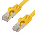 40m RJ45 CAT6a Patchkabel gelb mit CAT 7 Rohkabel LAN Netzwerkkabel S/FTP PIMF