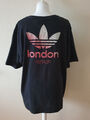 schwarzes adidas Original T-Shirt London City Trefoil 2 Männer Größe XL