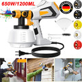 Farbsprühsystem Power 650W 1200ML Wandfarbe Lacke Lasuren Farbsprühgerät DHL