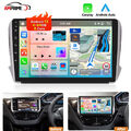 Carplay Android 13 Autoradio 4GB+64GB GPS Navi BT für Peugeot 208/2008 2012-2018