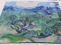 VINCENT VAN GOGH ""OLIVENBÄUME"" LANDSCHAFT KASCHMIRMISCHUNG XL SCHAL PASHMINA