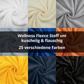 Wellness Fleece Stoff, kuschelig weicher Fleecestoff (Meterware ab 0,50m)