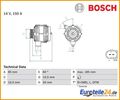 Generator BOSCH 0986047550 f�r Mercedes-Benz E-Klasse CLK SL