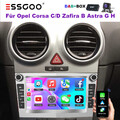 Android13 Autoradio DAB GPS Navi Carplay Für Opel Astra H Corsa C D Zafira B KAM