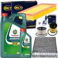 INSPEKTIONSPAKET+CASTROL 5W30 ÖL passend für 2.0TDCi FORD FOCUS II VOLVO C30 V50