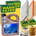 MANN INSPEKTIONSPAKET+5L ORIGINAL 5W30 MOTORÖL passend für OPEL ASTRA G 1.7 CDTI