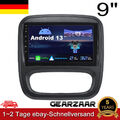 9" Android 13 Carplay Autoradio 2+32G Für Opel Vivaro B Renault Trafic 3