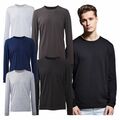  Anthem Bio Langarm T-Shirt Herren Mode Baumwolle Rundhals T-Shirt XS-6XL