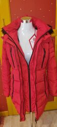 Marikoo warme Damen Winter Jacke Winterjacke Parka Stepp Mantel lang  Gr. S