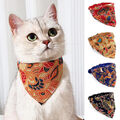 Pu-Leder-Hunde-Kätzchen-Welpen-Katzen-Bandana-Halsband Verstellbarer Schal G