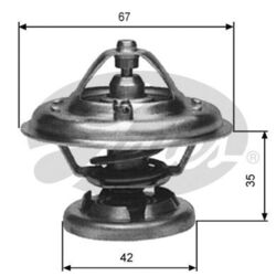 GATES Thermostat Kühlmittel TH12685G1 für MERCEDES 85 KLASSE DAEWOO SSANGYONG T1