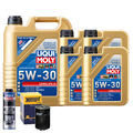 Motoröl 5W30 LIQUI MOLY Longlife Iii 9L+HENGST Ölfilter +Spülung