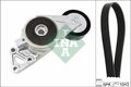 INA Keilrippenriemensatz 529042910 für Audi Skoda VW Seat A3 + Cabrio 03-15