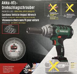 PARKSIDE PASSK 20 Li A1 AKKU KFZ DREHSCHLAGSCHRAUBER Schlagschrauber 400 Nm NEU