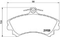 2x BREMBO Bremsbelagsatz, Scheibenbremse P 50 055 für MITSUBISHI SMART
