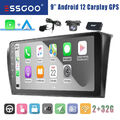 Autoradio Android 12 2+32G Carplay Kamera MIK RDS GPS Navi Für Mazda 3 2003-2009