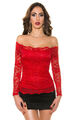 Rassiges Spitzen-Shirt im Carmen-Style