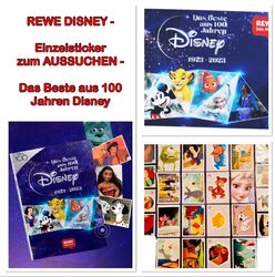 REWE DISNEY -  Sammelsticker zum AUSSUCHEN von 1-180 - Das Beste aus 100 Jahren