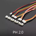 JST PH kompatibles Kabel 2.0 Micro Mini Stecker 2mm 2 3 4 5pin 26AWG +Buchse PH2