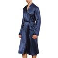 Bademantel Home Urlaub Dressing Lang Emulation Seide Pyjama Loungewear