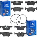 ATE CERAMIC BREMSBELÄGE VORNE + HINTEN passend für BMW 1er F20 F21 2er F23