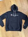 Champion Kapuzenpullover Hoodie Herren XL  Schwarz Stickerei *TOP*