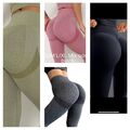 Damen Push Up Leggings Super Stretch Yoga Jeggings Fitness Gym Sport Laufhose