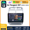 9 Zoll für Peugeot 307 2002-2013 Android 13.0 Auto Carplay Stereo Radio GPS WiFi