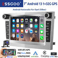 DAB+ 32G Android 13 Carplay Autoradio NAVI KAM Für Opel Astra H Corsa C D Vectra