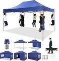 Pavillon 3x3/4,5/6m Anti-UV Partyzelt Wasserdicht Pop Up Festzelt Gartenzelt DHL