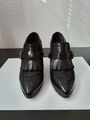 Damenschuhe/Loafer von Tamaris, schwarz, Gr. 37, Absatz 8 cm