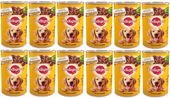 Pedigree Dose Nassfutter für Hunde Huhn Karotte in Gelee 12x1200g (14,4kg)