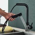 Küchenarmatur  Ausziehbar mit 2 Brause Wasserhahn Küche Mischbatterie Edelstahl